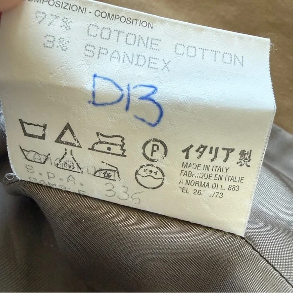 Burberry London Cropped Trench Jacket S Tan Cotton Italy Made Double Breasted - Picture 10 of 10